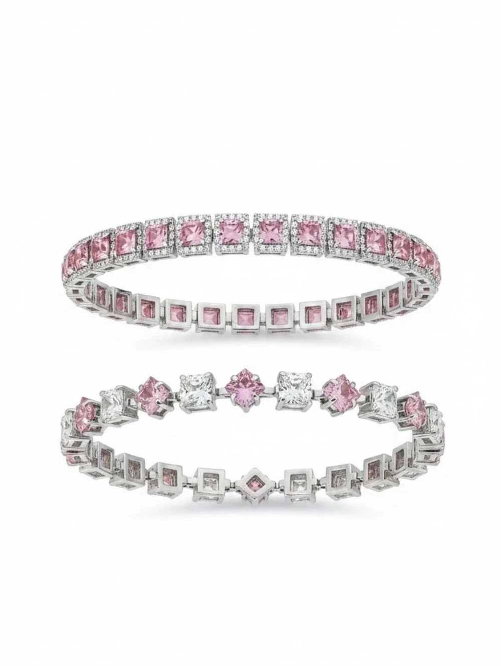 Sassified Boutique Nwt Pink Crystal Tennis Bracelet - Women Jewelry